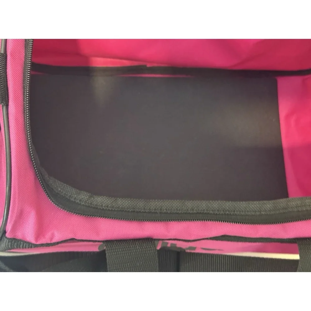 Adidas Diablo Small Duffel Bag Intense Pink Black Gym Sports Travel Carry On